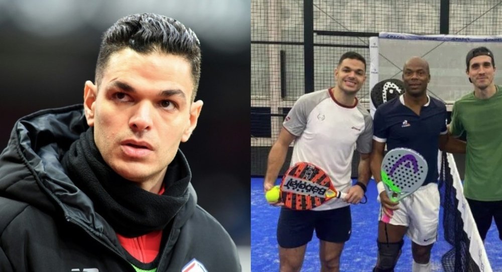 Ben Arfa swapped football for padel. AFP-4PADEL