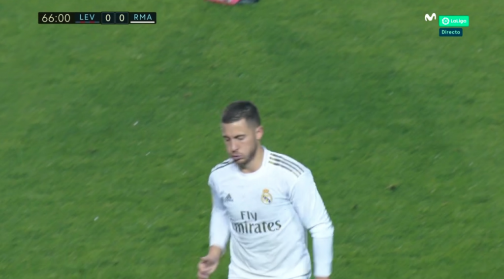 Eden Hazard, lesionado ante el Levante