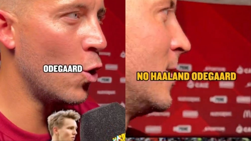 Hazard chose Odegaard over Haaland as the best Norwegian player. Screenshot/TikTok/talkSPORT