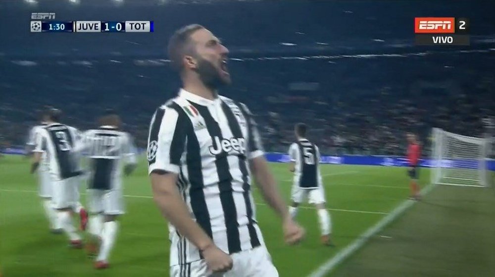 Higuain expertly finished from Pjanic's pass. ESPN