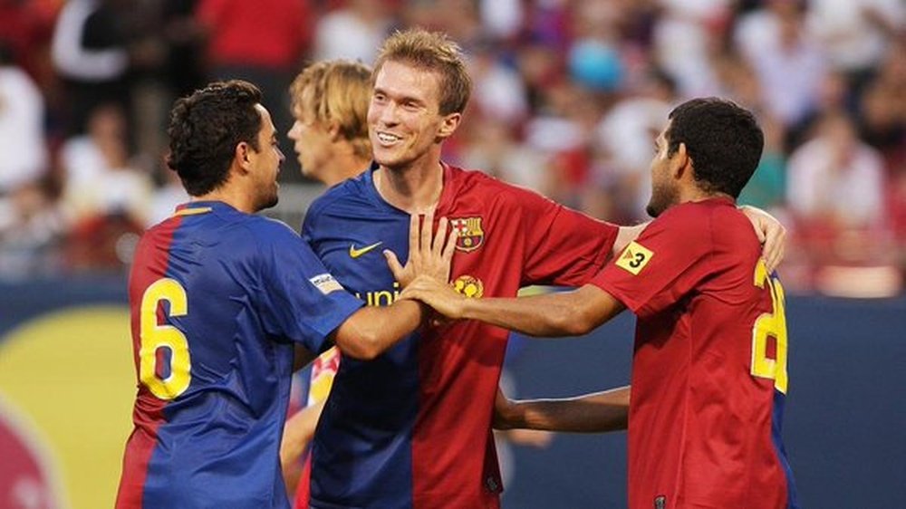 Hleb spent four seasons playing under Guardiola at Barcelona. Twitter/FCBarcelona