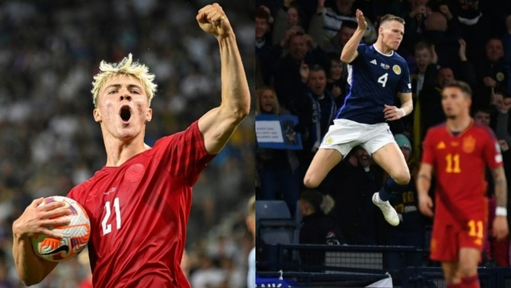 McTominay (R) is performing incredibly well for Scotland. AFP