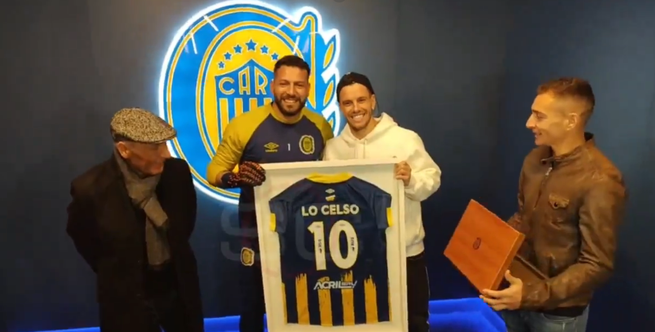 Rosario Central aprovechó el encuentro ante Sarmiento para darle un homenaje a Giovani Lo Celso, campeón de la Copa América con Argentina.