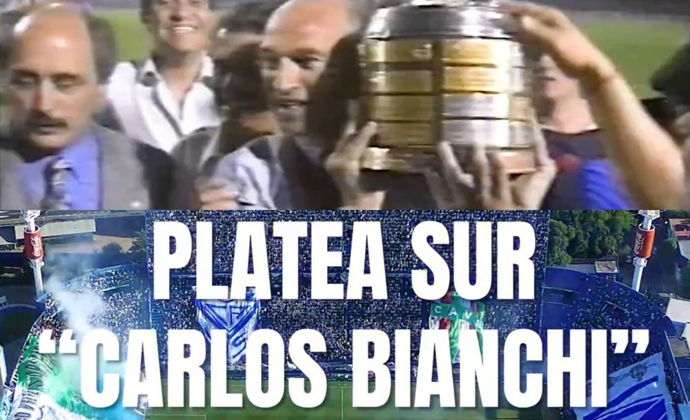 Carlos Bianchi, homenajeado en Vélez. Capturas/VélezSarsfield