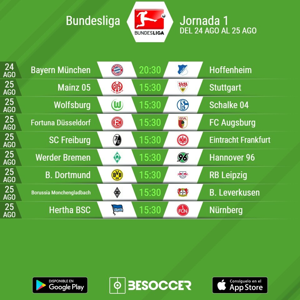La Bundesliga ya tiene calendario. BeSoccer