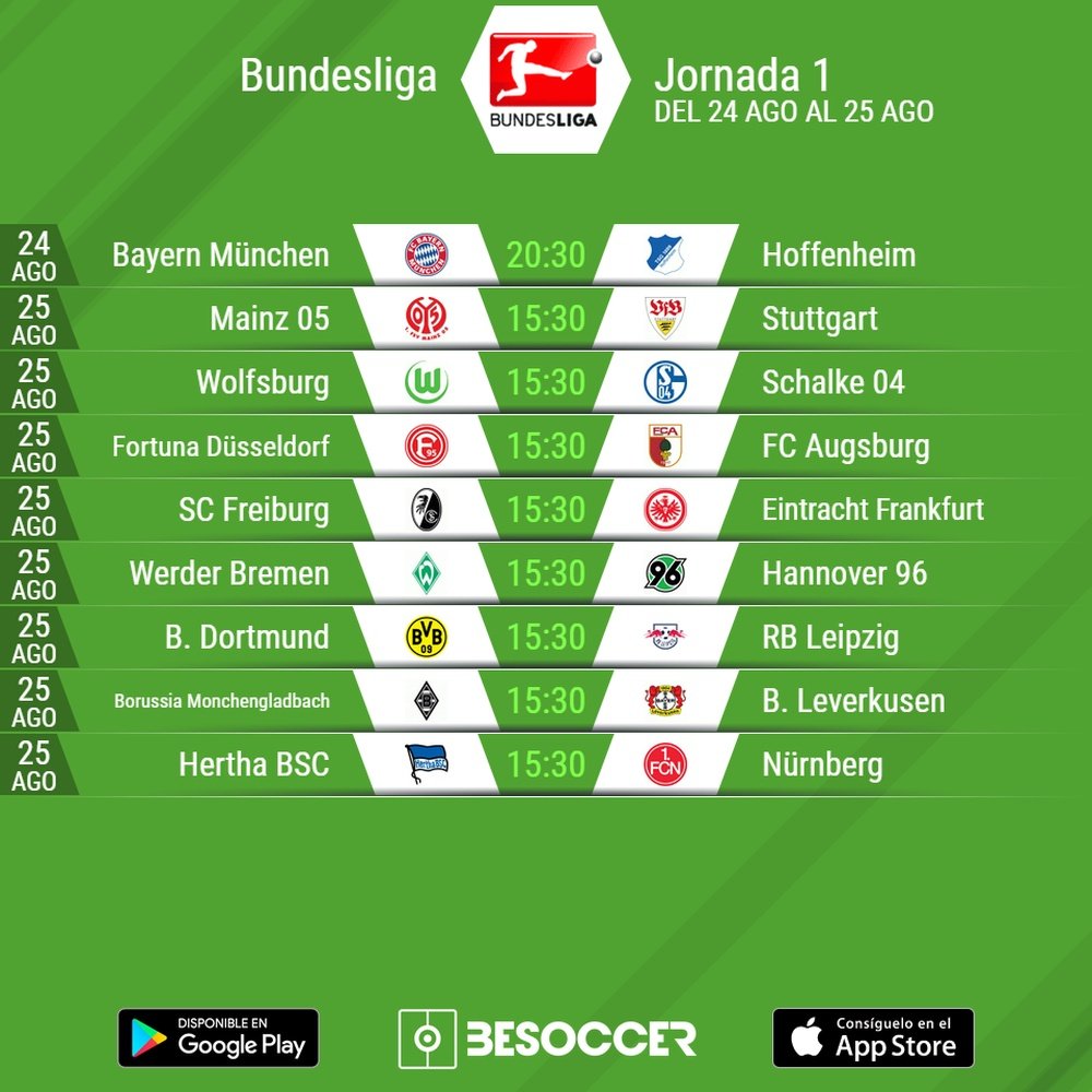 La Bundesliga ya tiene calendario. BeSoccer