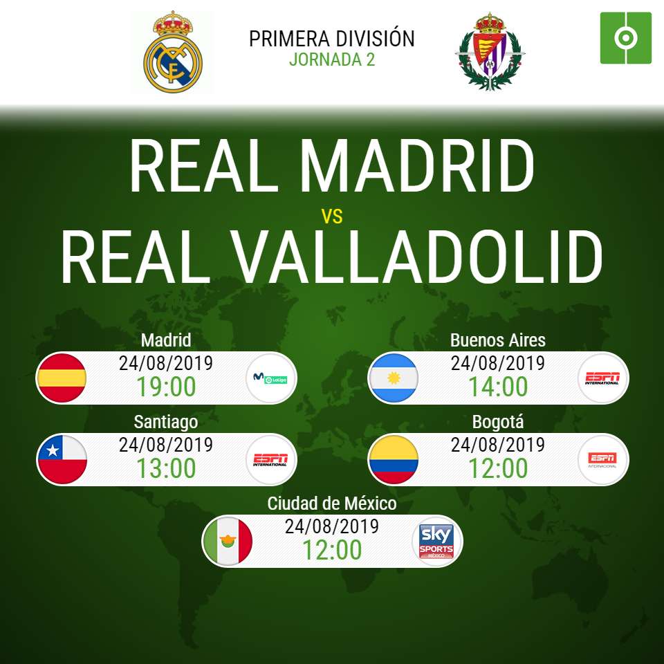 Horario y dónde ver el Real Madrid-Valladolid