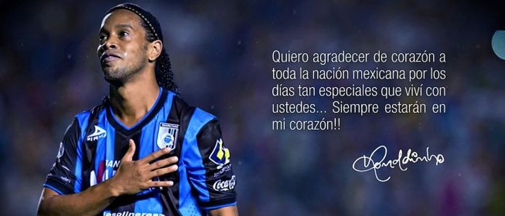 Ronaldinho se despide de México con este emotivo video