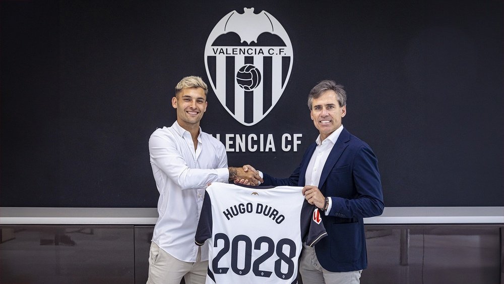 Hugo Duro scored 13 La Liga goals for Valencia last term. ValenciaCF
