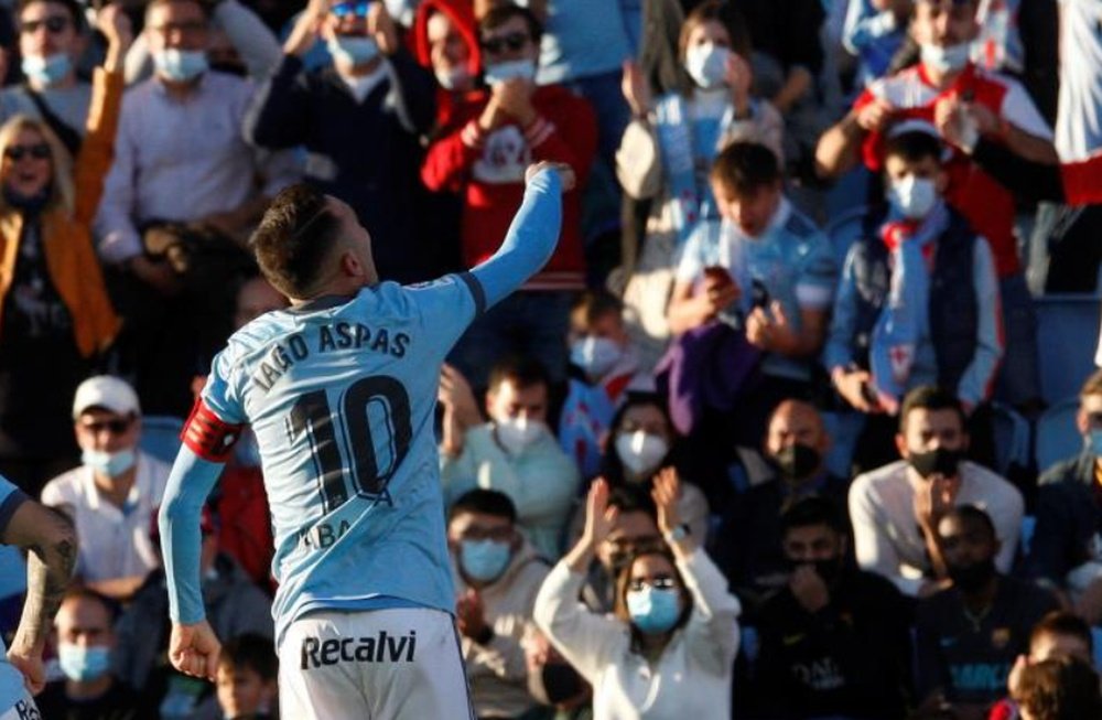 Aspas lleva cinco goles esta temporada. EFE