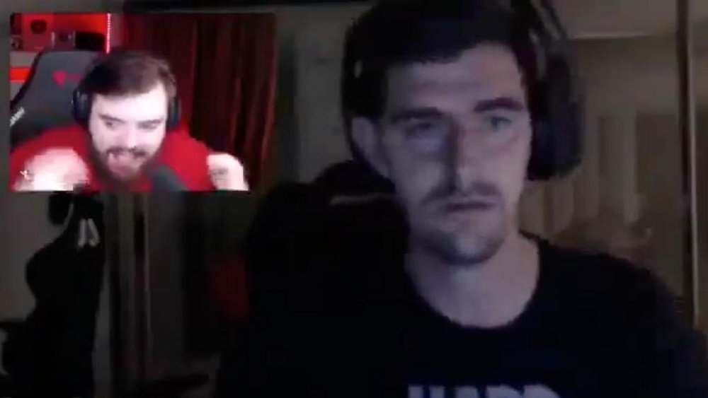 Ibai troleó de nuevo a Courtois. Captura/twitch.tv/ibai
