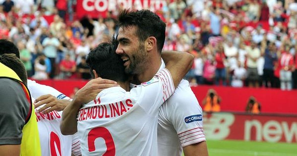 Iborra anotó el segundo gol del Sevilla. Twitter