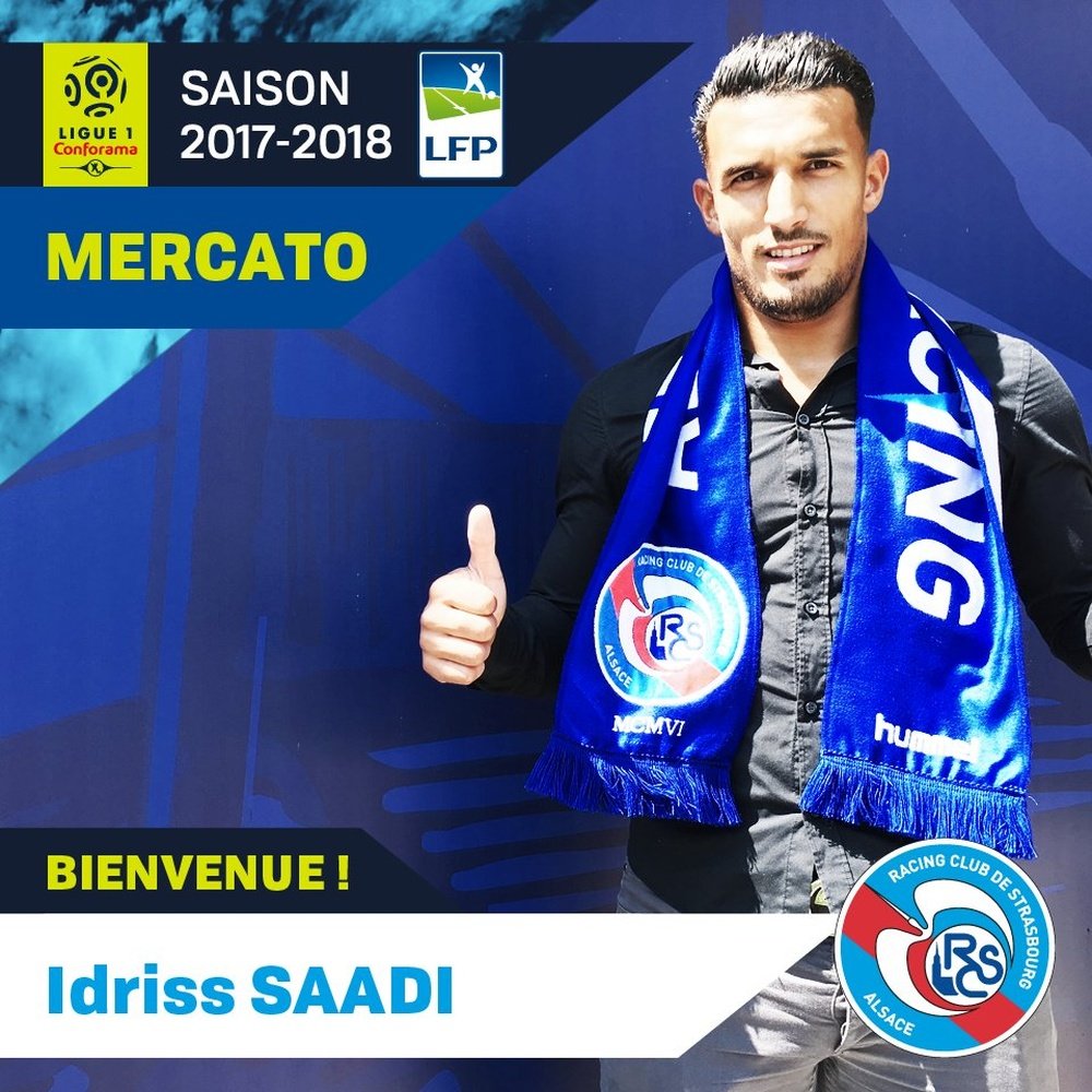Idriss Saadi s'engage pour 4 ans à Strasbourg. RCSA