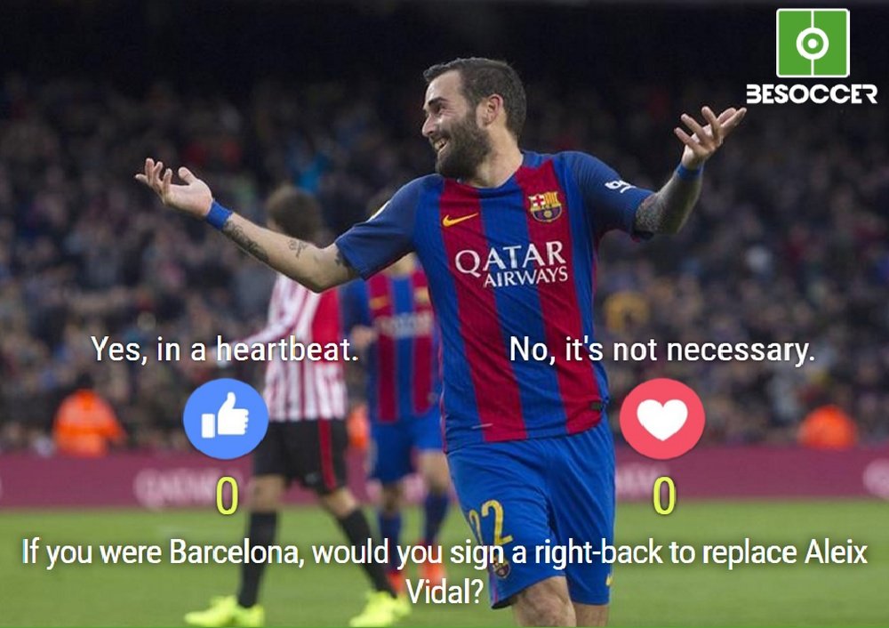 If you were Barcelona, would you sign a right-back to replace Aleix Vidal? BeSoccer