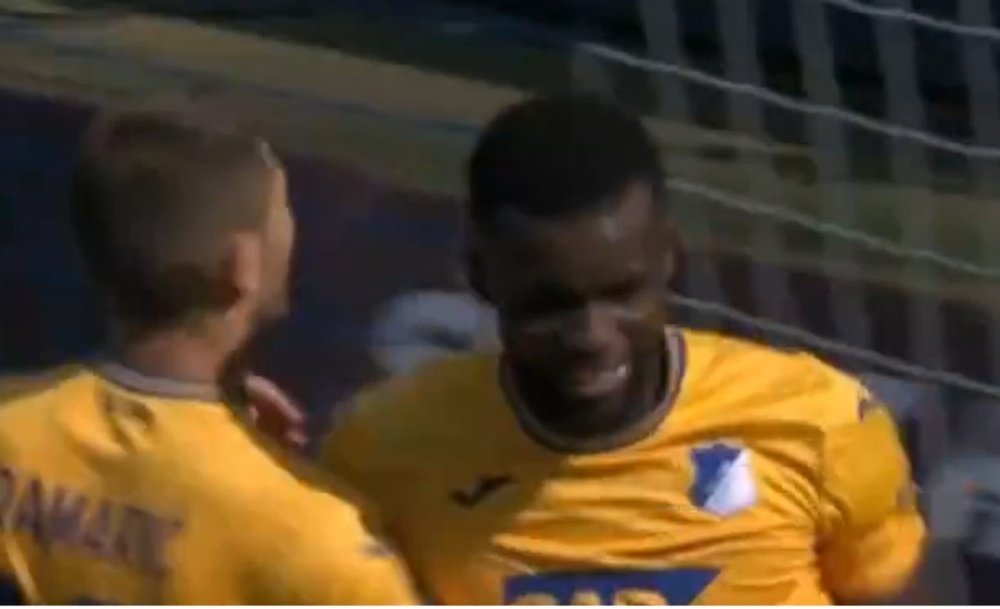 Bebou fue uno de los rostros de la goleada. Captura/DAZN