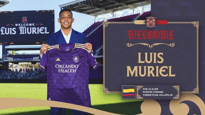 Luis Muriel, nuovo giocatore dell'Orlando City. OrlandoCitySC