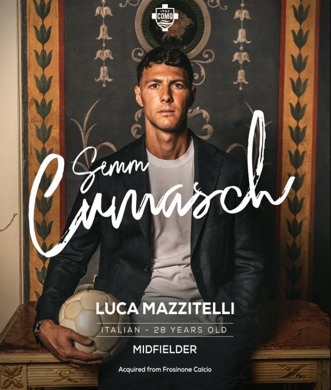 Luca Mazzitelli è un nuovo giocatore del Como. Como 1907
