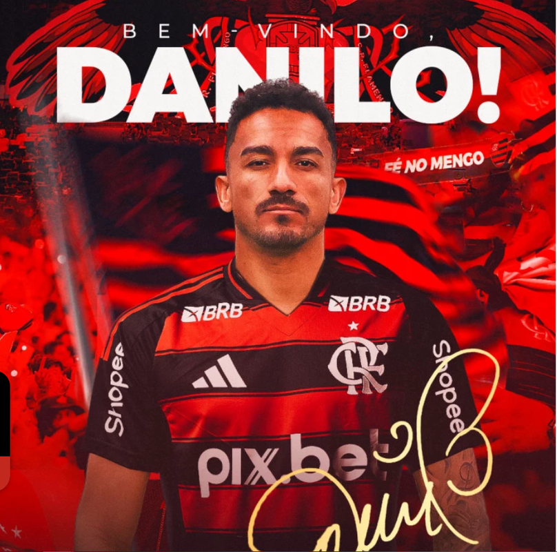 Danilo diventa ufficialmente un nuovo giocatore del Flamengo dopo aver rescisso qualche giorno fa il contratto con la Juventus con sei mesi d'anticipo. Il terzino brasiliano, ex capitano bianconero, torna in Brasile per mettere fine alla sua carriera.