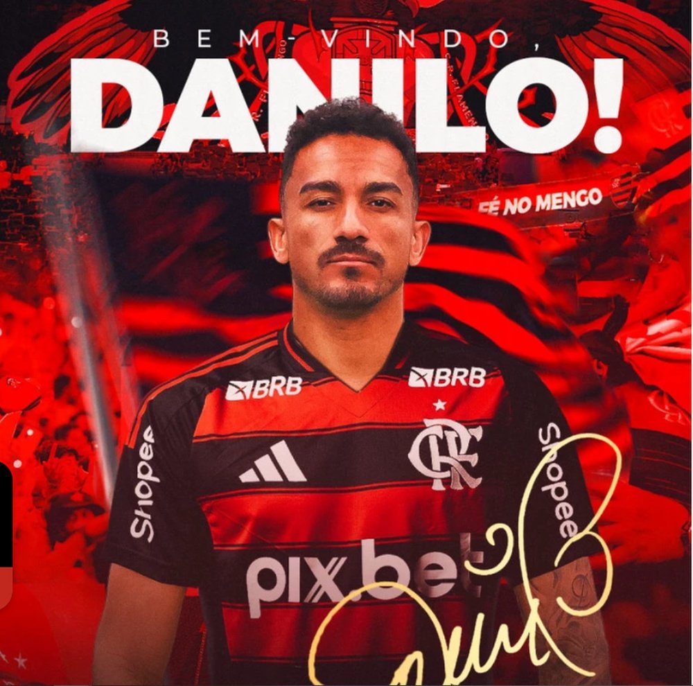 Danilo è un nuovo giocatore del Flamengo. Flamengo