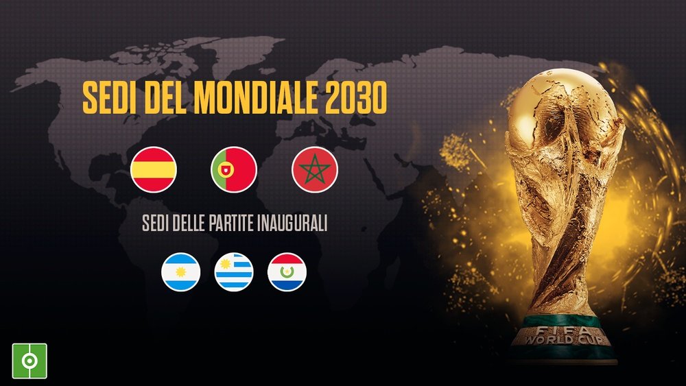 Il Mondiale 2030 si giocherà in Spagna, Marocco e Portogallo. AFP