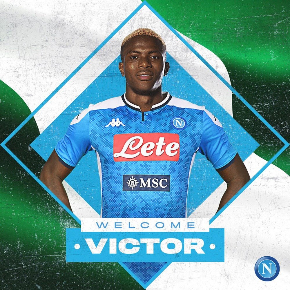 Osimhen è un giocatore del Napoli. SSCNapoli