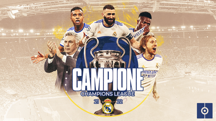 Il Real Madrid, campione della Champions League 2021-22.