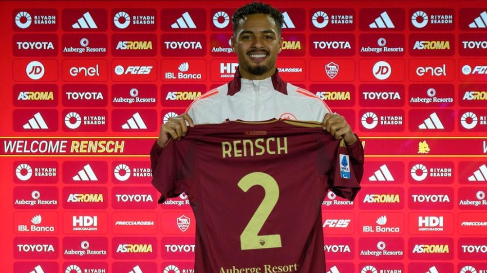 La Roma refuerza su lateral con la juventud de Rensch