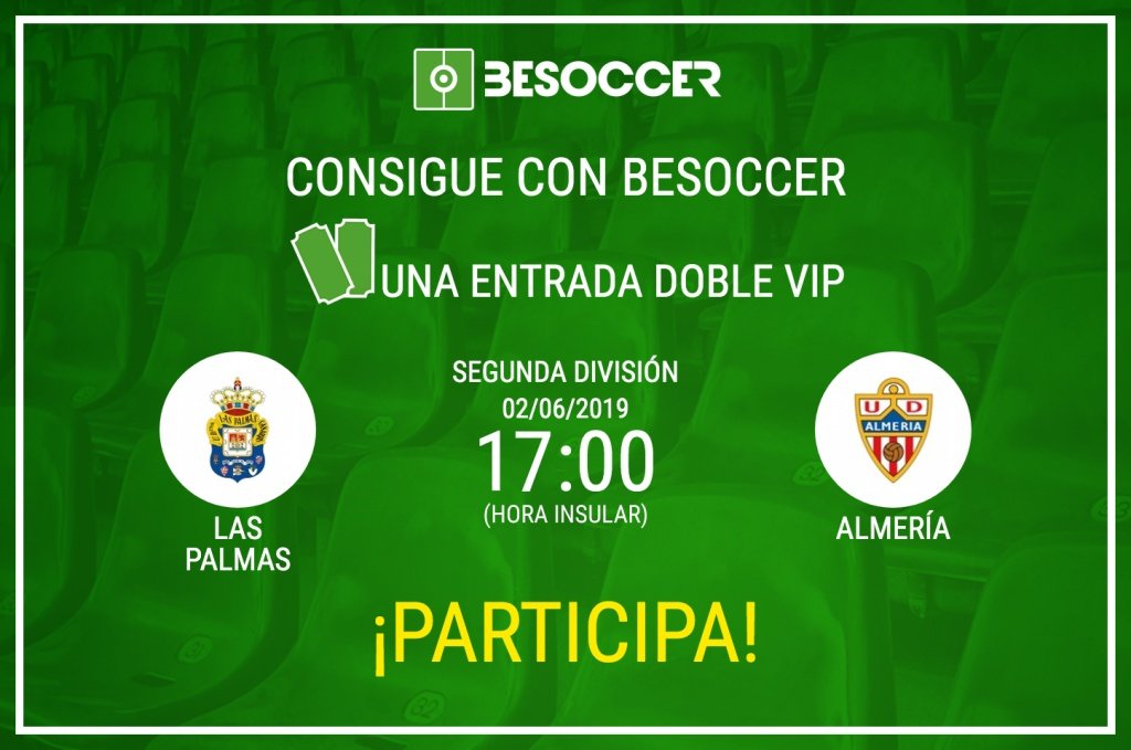 Consigue una entrada doble VIP para el partido Las Palmas-Almería. BeSoccer