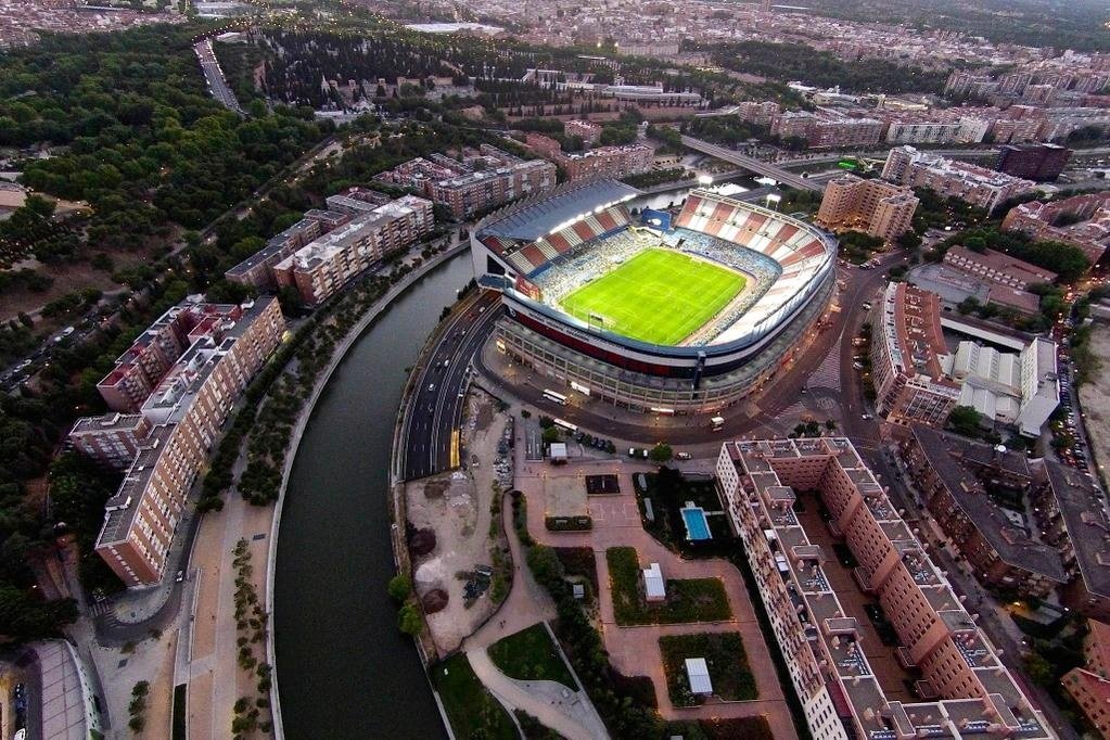 Imagen aérea del Calderón. Twitter