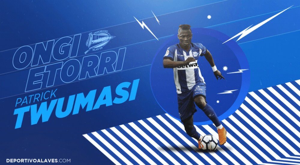 Patrick Twumasi jugará en el 'Glorioso' esta temporada. DeportivoAlaves