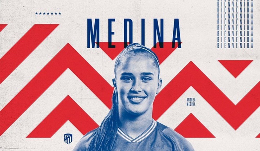 Andrea Medina ha firmado hasta 2026. AtléticodeMadrid
