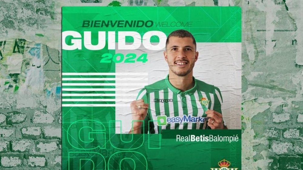 Guido Rodríguez ya es del Betis. RealBetisBalompie