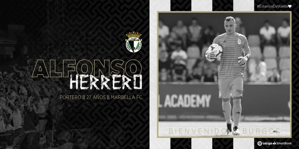 Alfonso Herrero llega libre tras finalizar su contrato con el Marbella. BurgosCF