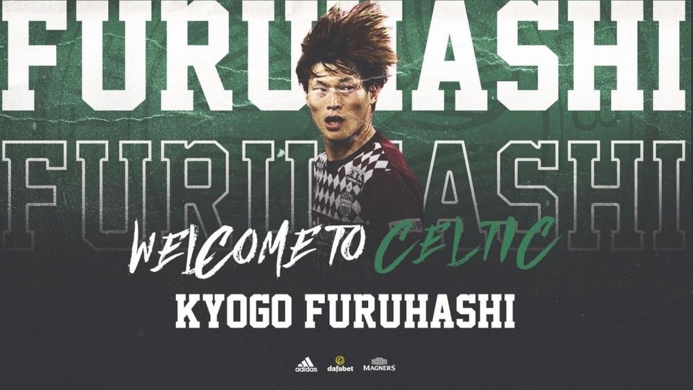 Le Japonais Kyogo Furuhashi débarque au Celtic. CelticFC