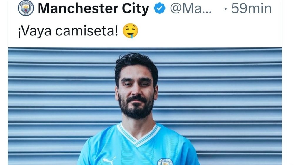 Ilkay Gundogan's contract with City expires on 30th June. Screenshot/ManCityES