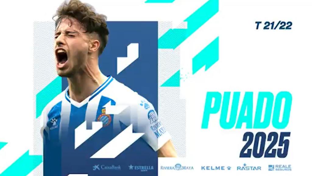 Javi Puado, renovado con el Espanyol hasta 2025