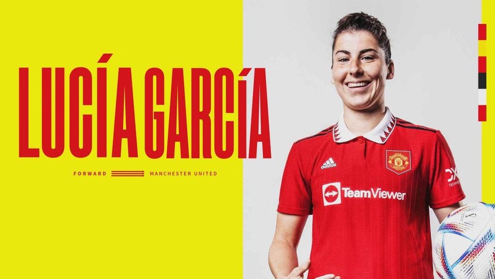 Lucía García ha estado jugando la Eurocopa Femenina con España. ManUtd