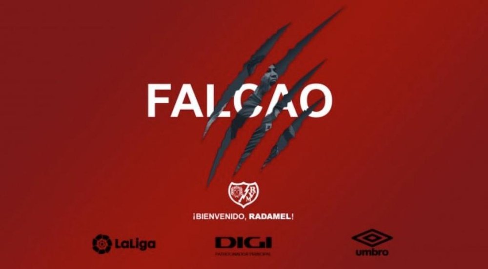 Falcao firma con il Rayo Vallecano. Rayo