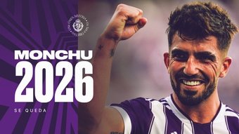 Monchu será jugador del Real Valladolid hasta 2026. RealValladolid