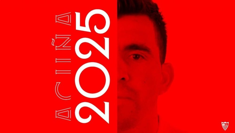 Marcos Acuña prolonge avec Séville jusqu'en 2025. SevillaFC