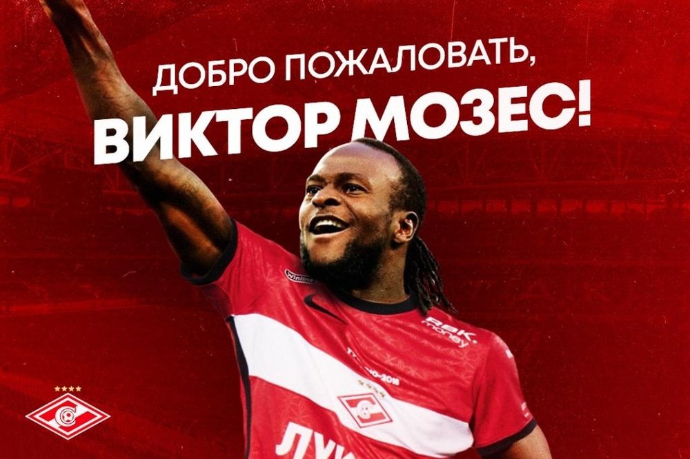 Moses continuará su carrera en Rusia. Spartak