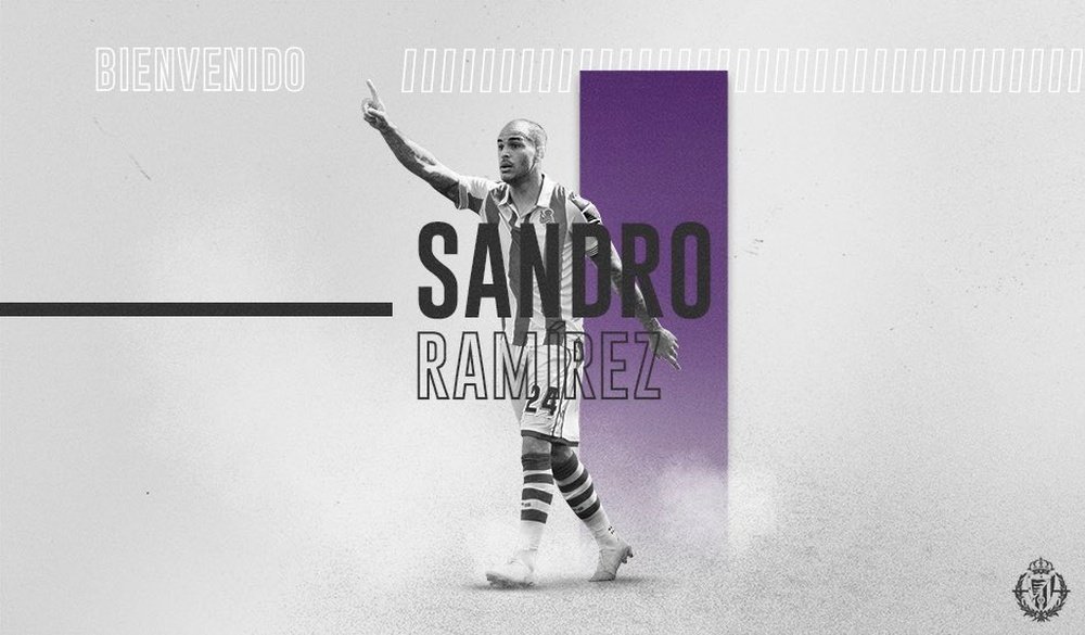 Sandro Ramirez will be at Valladolid on loan next season. Twitter/realvalladolid