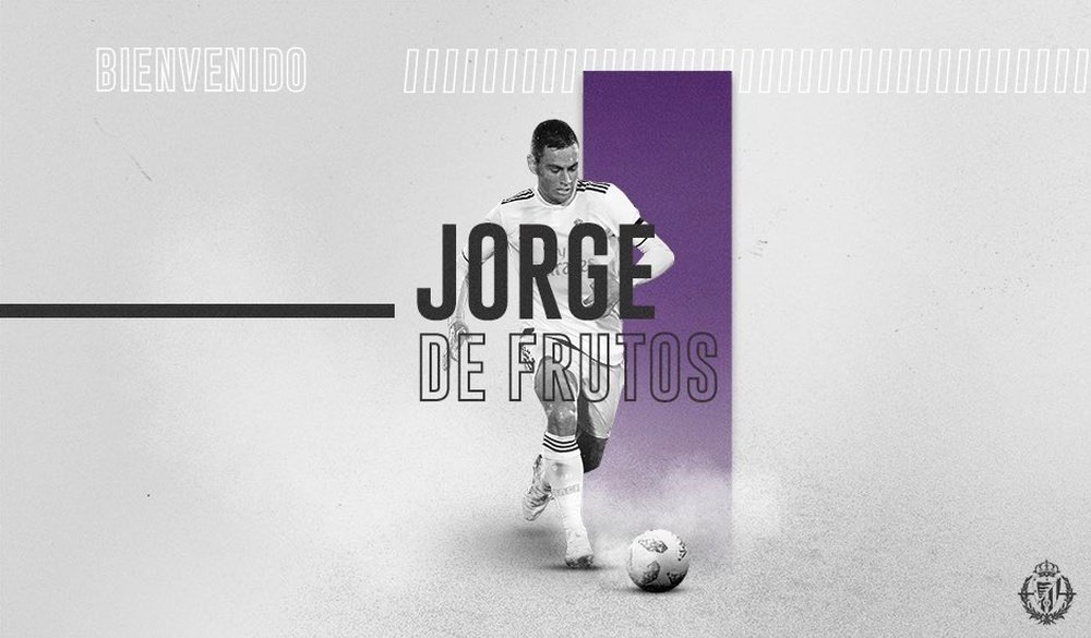 De Frutos, primer fichaje del Valladolid para la nueva temporada. Twitter/realvalladolid