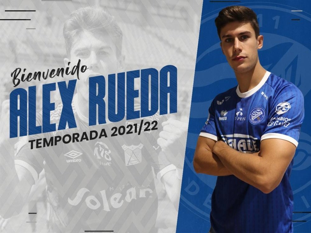 Álex Rueda jugará en el Xerez Deportivo este curso. Twitter/XerezDFC