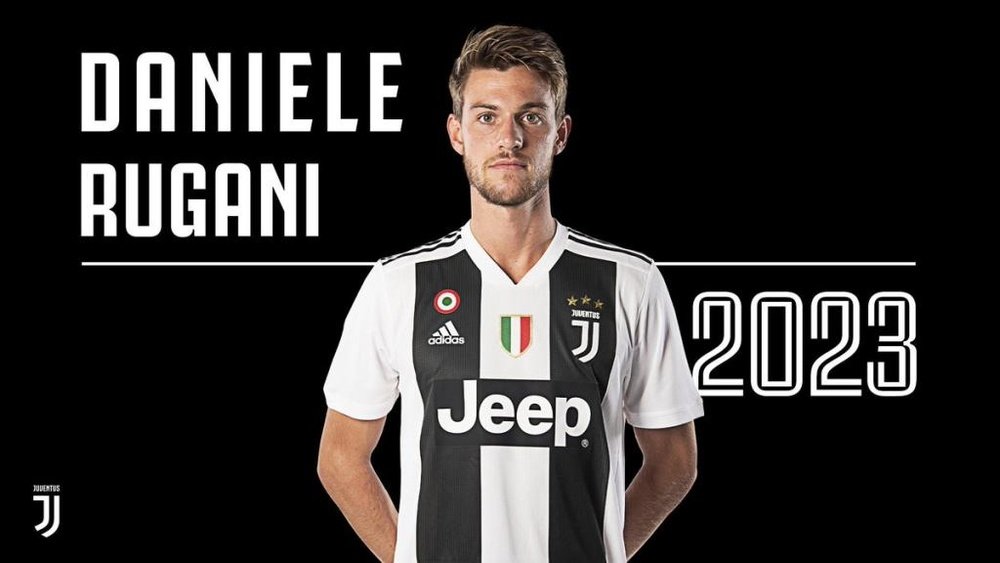 Rugani, de la Juve hasta 2023. Twitter/JuventusFC