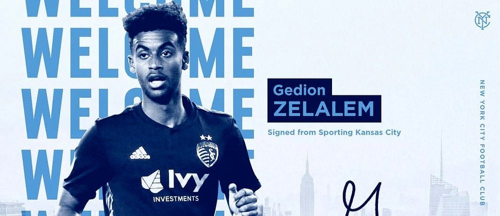 Gedion Zelalem moves from Sporting KC to New York City. NYCFC
