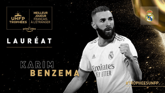 Benzema, premiado como o melhor francês fora da Ligue 1.UNFP