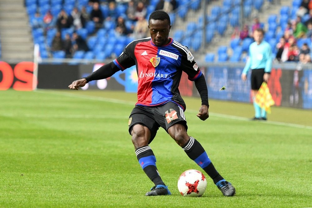 Adama Traoré llegó al Basilea en enero de 2015. TW/FC_Basel