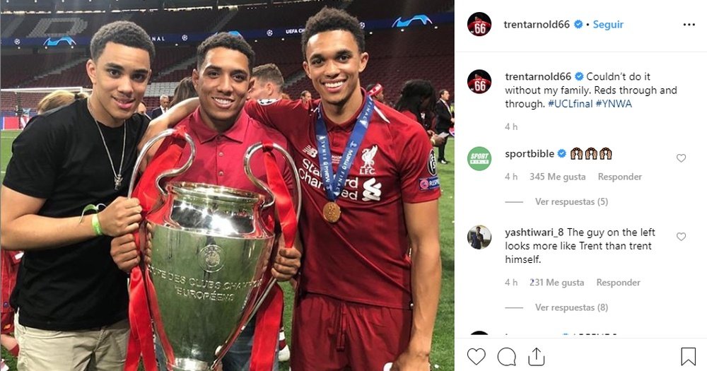 ¿Quién es el verdadero Alexander-Arnold? Instagram/trentarnold66