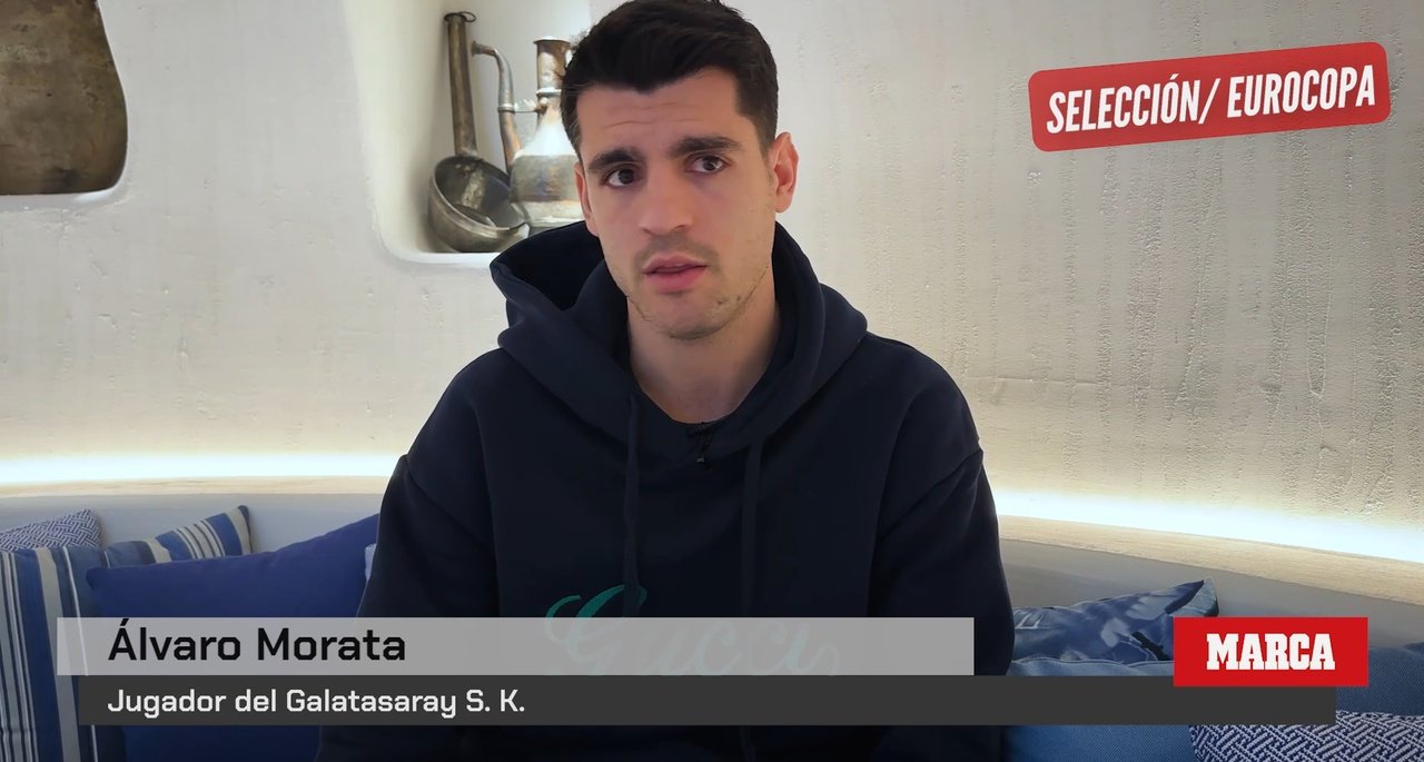 Álvaro Morata se declaró aficionado del Atlético. Captura/Marca
